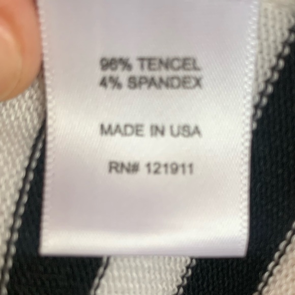 LNA Striped Hi/Lo Sweater, Tencel/Spandex, Size M, Like New Condition - Picture 10 of 10